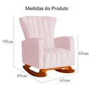 Ver imagem 5 de Poltrona Decorativa Melinda Balanço Vovo Suede Rosa Bebê- Fm