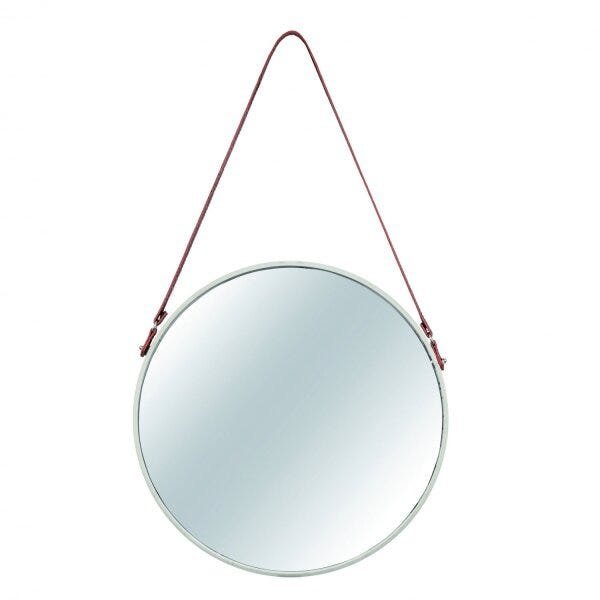 Espelho Redondo Decorativo Metal 75,5x45,5cm Mart Collection - 1