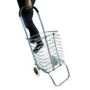 Ver imagem 3 de Carrinho De Feira Dobrável Alumínio Portátil Supermercado