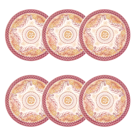 Conjunto de 6 Pratos Sobremesa 19 cm Unni Etna