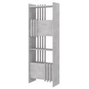 Ver imagem 1 de Estante Multiuso 4 Prateleiras 2 Portas 64x180 cm Concreto Artany
