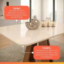 Ver imagem 7 de Conjunto Sala de Jantar Mesa Tampo em Vidro 1,20m Maria 6 Cadeiras Tati