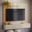 Ver imagem 6 de Painel para TV de até 65 Polegadas 3 Portas Astral Cumaru/Opala