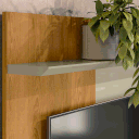 Ver imagem 5 de Painel para TV de até 65 Polegadas 3 Portas Astral Cumaru/Opala