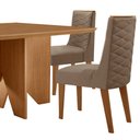 Ver imagem 6 de Mesa de Jantar Evora 90cm Mdf Canto Copo e com 4 Cadeiras Safira