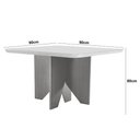 Ver imagem 3 de Mesa de Jantar Evora 90cm Mdf Canto Copo e com 4 Cadeiras Safira