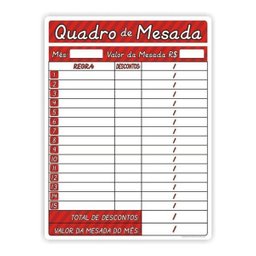 Ímã De Geladeira Painel Magnético Educativo Vermelho - 1