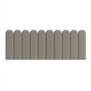 Ver imagem 6 de Cabeceira King Size Design Nuvem 45cm 10 Placas em Suede:branco