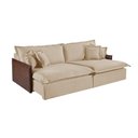 Ver imagem 2 de Sofá Martins M-160 Linho 02 Módulos 90cm Braço 7cm Estofados Martins