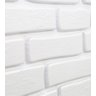 Kit 30 Placas Revestimento de Parede PVC 3d Alto Relevo Tijolinho Branco - 4