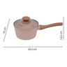 Panela Caçarola Rosa 16cm Indução Cerâmico 4mm Style Cook - 2