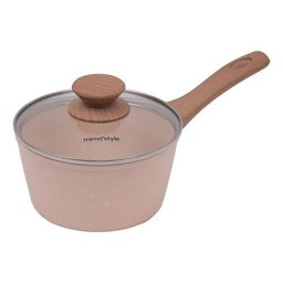 Panela Caçarola Rosa 16cm Indução Cerâmico 4mm Style Cook - 1