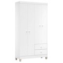 Ver imagem 6 de Quarto de Bebê 4 Portas Ternura Baby com Berço Lila Branco Brilho - Incorplac