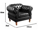 Ver imagem 6 de Poltrona Duquesa + Puff Cor:Couríssimo Preto 005