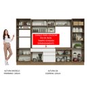 Ver imagem 6 de Armário de Cozinha Completa 330cm Rustic/Branco Glamy Madesa 03