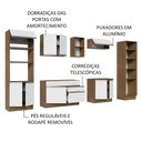 Ver imagem 5 de Armário de Cozinha Completa 330cm Rustic/Branco Glamy Madesa 03