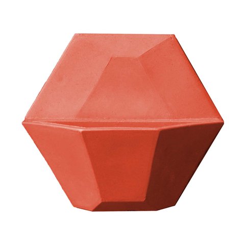 Vaso Planta Diamante 40x35 Jardim Vertical Polietileno - TERRACOTA 016