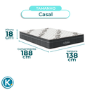 Ver imagem 4 de Colchão Casal Airtech 100 D33 Euro Pillow Ortobom 138x188x18