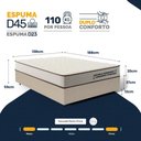 Ver imagem 2 de Cama Box Casal com Colchão de Espuma D45 Double Comfort 138x188x59cm