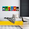 Painel Adesivo Super Heróis Decoração Quarto Menino Kanto Store Adesivo de Parede - 1