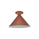 Ver imagem 1 de Luminária Plafon Cone Belga 1 Lamp E27 Rosê - 3105 Gde Rse