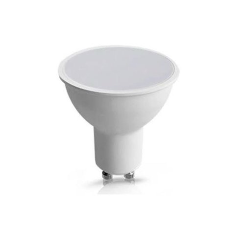 Lâmpada Led 7w Mr16 100º Facho de Luz Gu10 2700k Branco Quente Bivolt