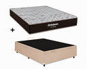 Ver imagem 2 de Cama Box Bau Casal Bege Colchão Fit D33 Espuma 138x188 - Ortobom