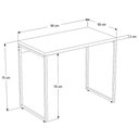 Ver imagem 4 de Mesa de Escritório Escrivaninha 90cm Dynamica Industrial C08 Branco Chess - Mpozenato