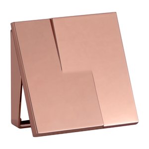Acabamento de Descarga para Válvula Hydra Deca Docol Rose Gold Brilhante Metal