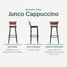 Kit 4 Bancos para Bancada Banqueta Alta Cappuccino Balcão Cozinha Bistrô Área Gourmet Churrasqueira - 3
