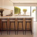 Ver imagem 6 de Kit 4 Bancos para Bancada Banqueta Alta Cappuccino Balcão Cozinha Bistrô Área Gourmet Churrasqueira