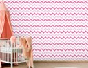 Ver imagem 1 de Papel de Parede Infantil - Chevron Tons Rosa Arte Destaque 3,50 Metros