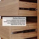 Ver imagem 5 de Guarda-Roupa Casal 6 Portas com Pés 199cm 100% MDF Paraty Espresso Móveis Bege/Cinamomo/Off White