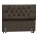 Ver imagem 2 de Cabeceira de Cama Box King 195 Cm Dante com Frame Suede:marrom