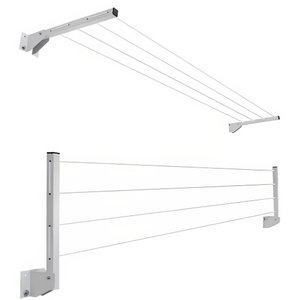 Varal Dobrável de Aço Branco - 1100 - Numeral