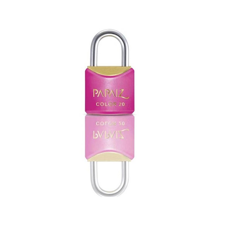 Cadeado com Chave 20mm Latão Rosa Color Line Papaiz