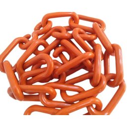 Corrente Plastica Chuva Isolamento 25 Mt Tamanho G Laranja - 1