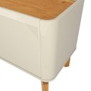 Ver imagem 4 de Rack Fl Estilo Retrô 1.80m para Tv até 75'' Cor Off White / Cinamomo Pt