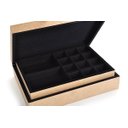 Ver imagem 1 de Porta Joia e Biju com Bandeja Flocado em Preto Josely Flocados