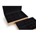 Ver imagem 2 de Porta Joia e Biju com Bandeja Flocado em Preto Josely Flocados