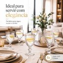 Ver imagem 4 de Jogo 6 Taças Lavínia 260ml Vidro com Borda Dourada