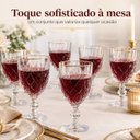 Ver imagem 6 de Jogo 6 Taças Lavínia 260ml Vidro com Borda Dourada