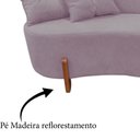 Ver imagem 6 de Namoradeira Sofá Feijão Luna Orgânica Veludo Rosê