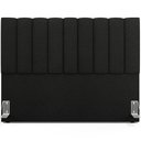 Ver imagem 3 de Cabeceira Cama Box Casal King 195 cm Dália W01 Poliéster Preto - Lyam Decor