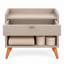Ver imagem 3 de Mesa de Cabeceira para Quarto Solteiro com 1 Gaveta Siena:Off White