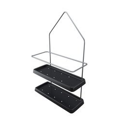 Porta Shampoo com Base de Plástico - Stolf Preto - 1
