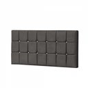 Ver imagem 2 de Painel Estofada Espanha 90cm Solteiro Strass Suede Cinza