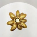 Ver imagem 4 de Coqueiro Decorativo De Resina Dourado Pequeno Craw