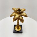 Ver imagem 3 de Coqueiro Decorativo De Resina Dourado Pequeno Craw