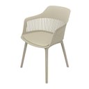 Ver imagem 1 de Cadeira Cooper em Polipropileno Fendi com Almofada no Assento - 68724